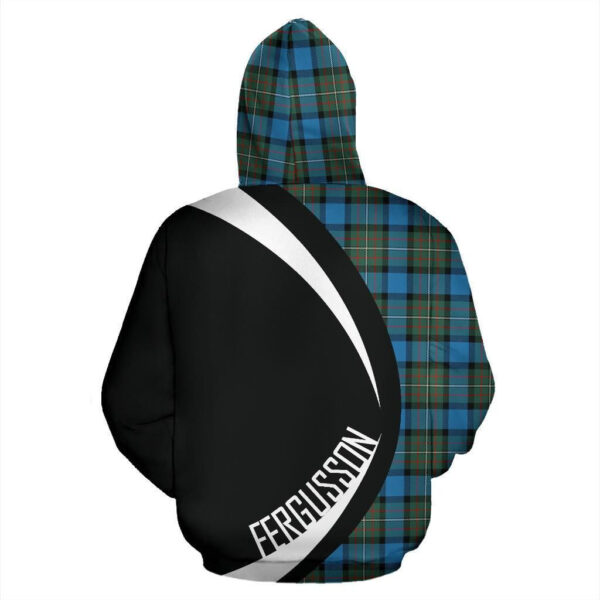 Fergusson Ancient Clan Hoodie, Scottish Tartan Fergusson Ancient Clans Hoodie Circle Style - Image 2