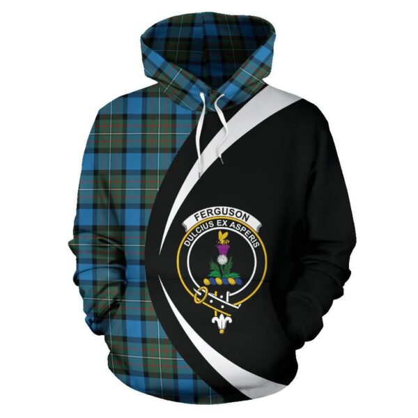 Fergusson Ancient Clan Hoodie, Scottish Tartan Fergusson Ancient Clans Hoodie Circle Style