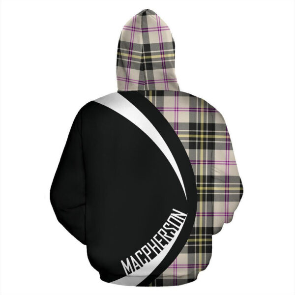 MacPherson Dress Ancient Clan Hoodie, Scottish Tartan MacPherson Dress Ancient Clans Hoodie Circle Style - Image 2