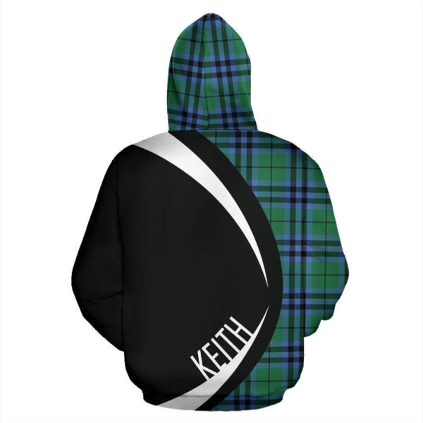 Keith Ancient Clan Hoodie, Scottish Tartan Keith Ancient Clans Hoodie Circle Style - Image 2