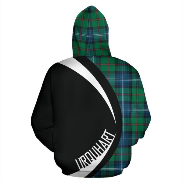 Urquhart Ancient Clan Hoodie, Scottish Tartan Urquhart Ancient Clans Hoodie Circle Style - Image 2