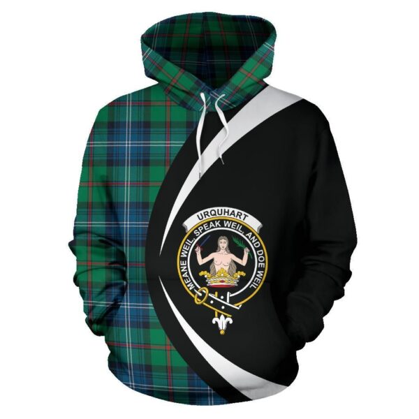 Urquhart Ancient Clan Hoodie, Scottish Tartan Urquhart Ancient Clans Hoodie Circle Style