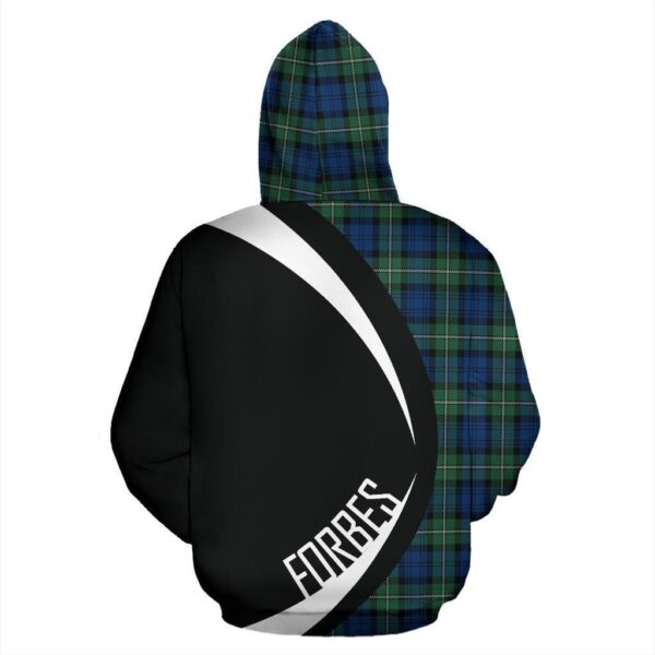 Forbes Ancient Clan Hoodie, Scottish Tartan Forbes Ancient Clans Hoodie Circle Style - Image 2