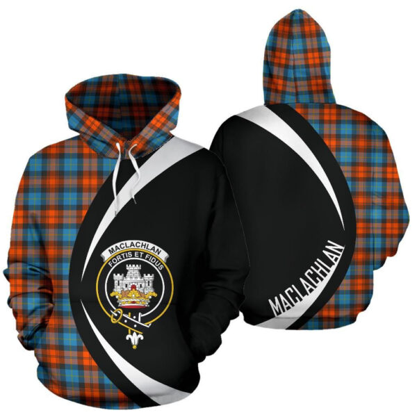 MacLachlan Ancient Clan Hoodie, Scottish Tartan MacLachlan Ancient Clans Hoodie Circle Style - Image 3