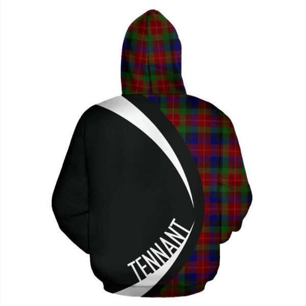 Tennant Clan Hoodie, Scottish Tartan Tennant Clans Hoodie Circle Style - Image 2