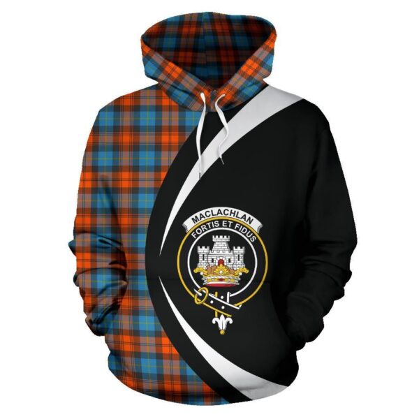 MacLachlan Ancient Clan Hoodie, Scottish Tartan MacLachlan Ancient Clans Hoodie Circle Style