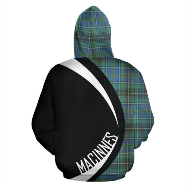 MacInnes Ancient Clan Hoodie, Scottish Tartan MacInnes Ancient Clans Hoodie Circle Style - Image 2