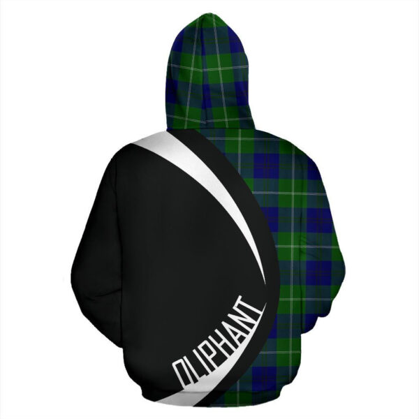 Oliphant Modern Clan Hoodie, Scottish Tartan Oliphant Modern Clans Hoodie Circle Style - Image 2