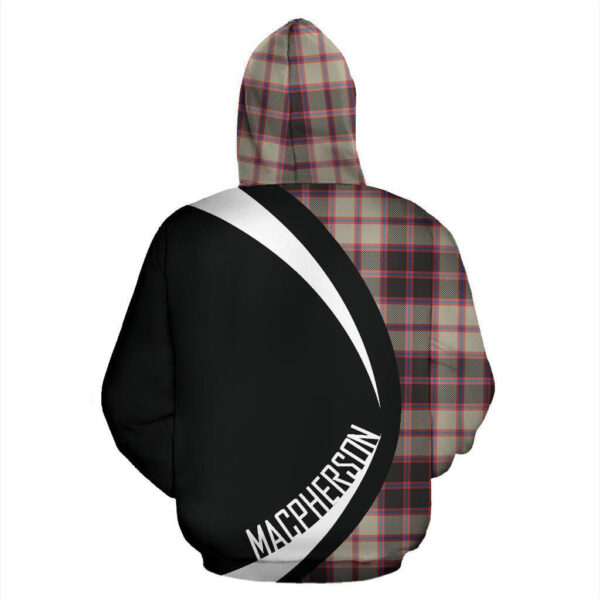 MacPherson Hunting Ancient Clan Hoodie, Scottish Tartan MacPherson Hunting Ancient Clans Hoodie Circle Style - Image 2