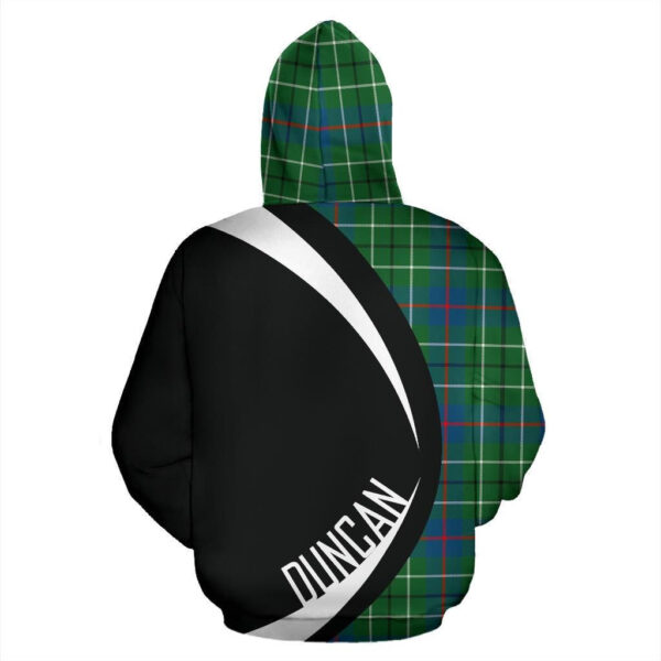 Duncan Ancient Clan Hoodie, Scottish Tartan Duncan Ancient Clans Hoodie Circle Style - Image 2