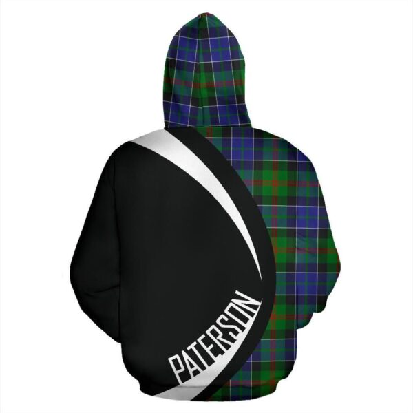 Paterson Clan Hoodie, Scottish Tartan Paterson Clans Hoodie Circle Style - Image 2