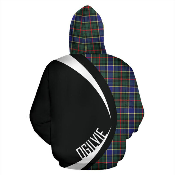 Ogilvie Hunting Modern Clan Hoodie, Scottish Tartan Ogilvie Hunting Modern Clans Hoodie Circle Style - Image 2