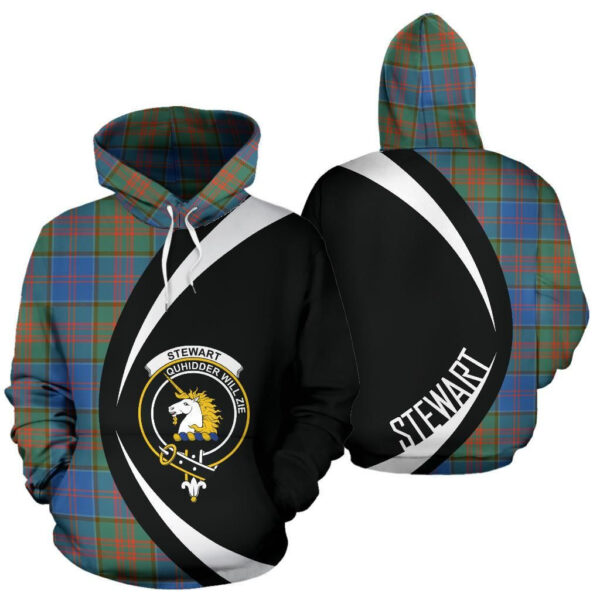 Stewart of Appin Hunting Ancient Clan Hoodie, Scottish Tartan Stewart of Appin Hunting Ancient Clans Hoodie Circle Style - Image 3