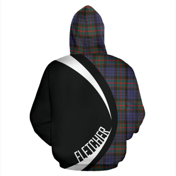 Fletcher of Dunans Clan Hoodie, Scottish Tartan Fletcher of Dunans Clans Hoodie Circle Style - Image 2