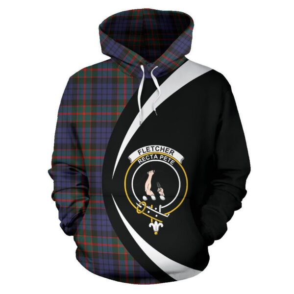 Fletcher of Dunans Clan Hoodie, Scottish Tartan Fletcher of Dunans Clans Hoodie Circle Style