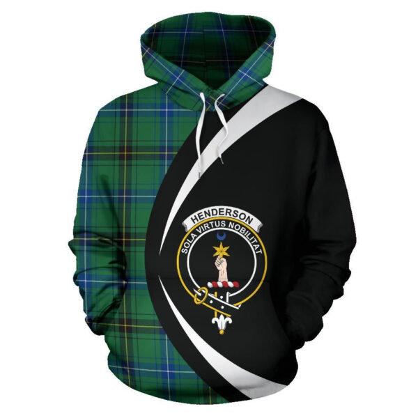 Henderson Ancient Clan Hoodie, Scottish Tartan Henderson Ancient Clans Hoodie Circle Style