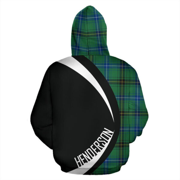 Henderson Ancient Clan Hoodie, Scottish Tartan Henderson Ancient Clans Hoodie Circle Style - Image 2