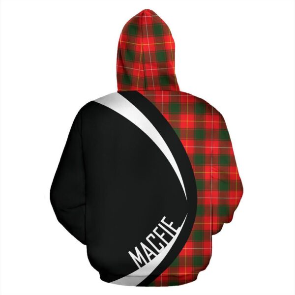 MacFie Clan Hoodie, Scottish Tartan MacFie Clans Hoodie Circle Style - Image 2