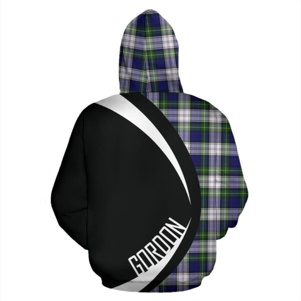 Gordon Dress Modern Clan Hoodie, Scottish Tartan Gordon Dress Modern Clans Hoodie Circle Style - Image 2