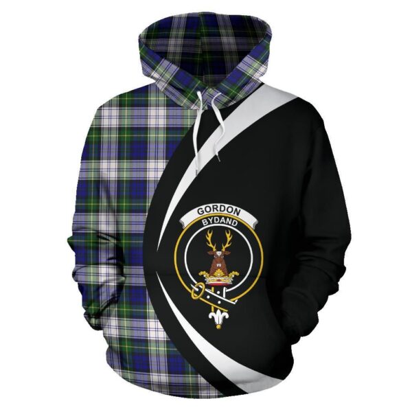 Gordon Dress Modern Clan Hoodie, Scottish Tartan Gordon Dress Modern Clans Hoodie Circle Style