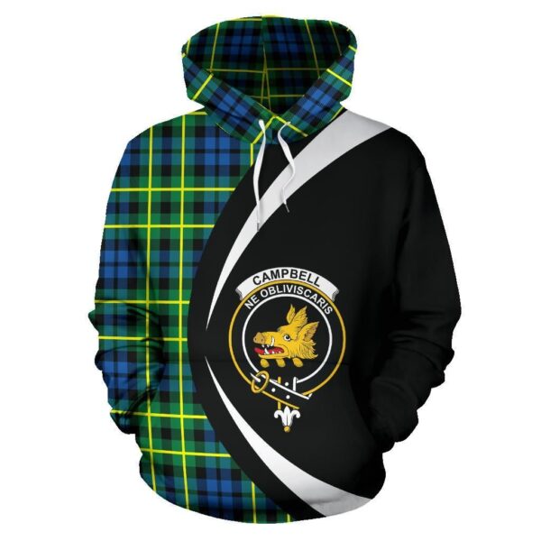 Campbell of Breadalbane Ancient Clan Hoodie, Scottish Tartan Campbell of Breadalbane Ancient Clans Hoodie Circle Style