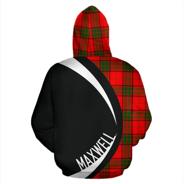 Maxwell Modern Clan Hoodie, Scottish Tartan Maxwell Modern Clans Hoodie Circle Style - Image 2