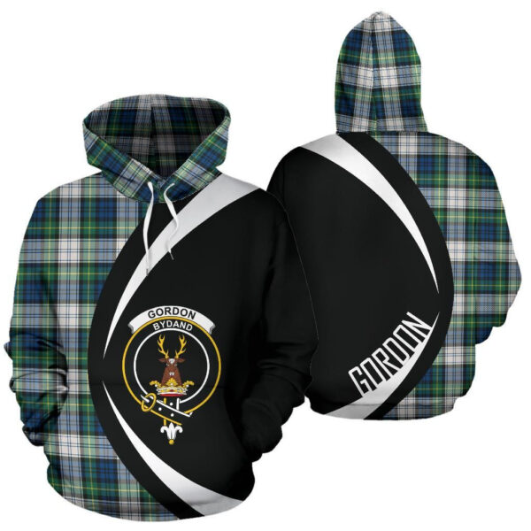 Gordon Dress Ancient Clan Hoodie, Scottish Tartan Gordon Dress Ancient Clans Hoodie Circle Style - Image 3