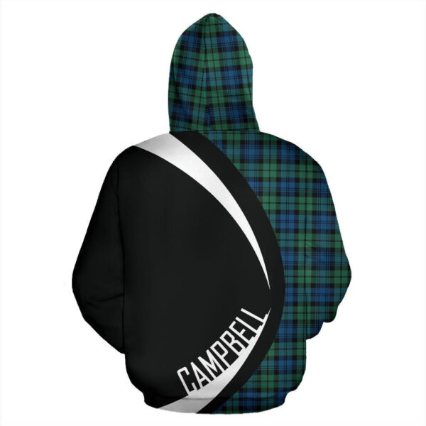 Campbell Ancient 02 Clan Hoodie, Scottish Tartan Campbell Ancient 02 Clans Hoodie Circle Style - Image 2