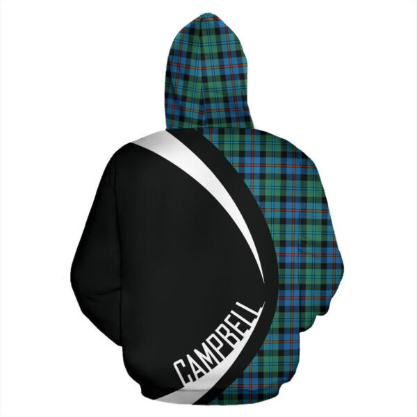 Campbell of Cawdor Ancient Clan Hoodie, Scottish Tartan Campbell of Cawdor Ancient Clans Hoodie Circle Style - Image 2