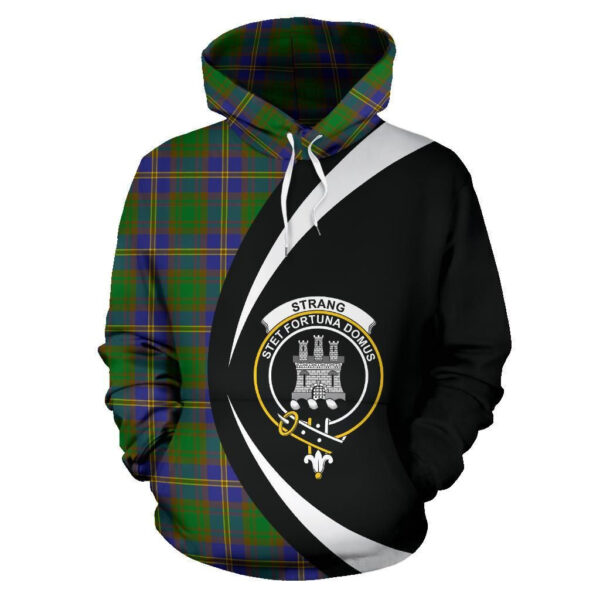 Strange of Balkaskie Clan Hoodie, Scottish Tartan Strange of Balkaskie Clans Hoodie Circle Style