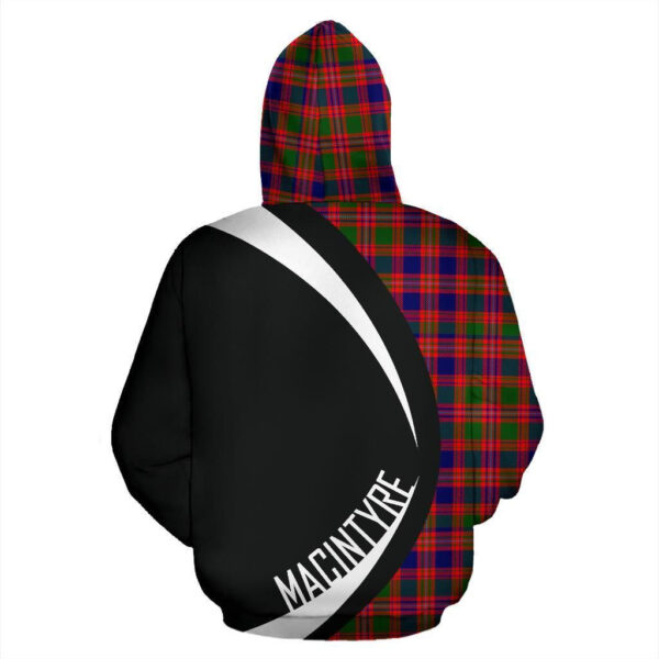 MacIntyre Modern Clan Hoodie, Scottish Tartan MacIntyre Modern Clans Hoodie Circle Style - Image 2