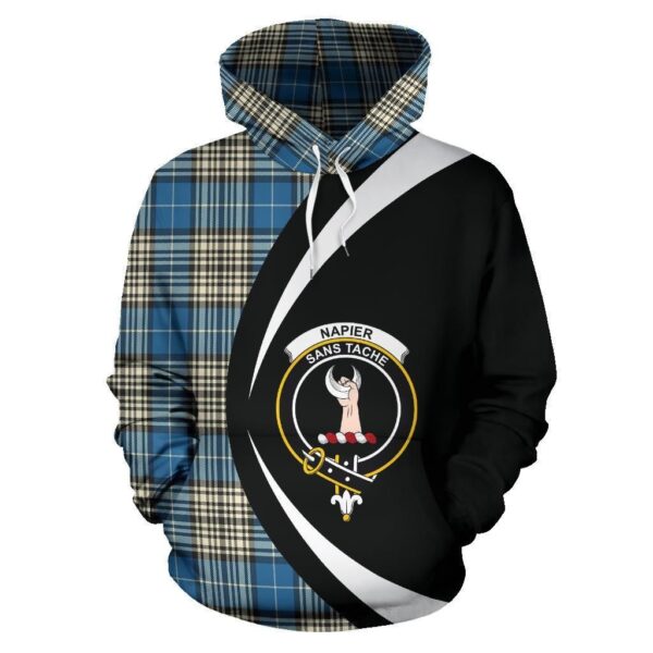 Napier Ancient Clan Hoodie, Scottish Tartan Napier Ancient Clans Hoodie Circle Style