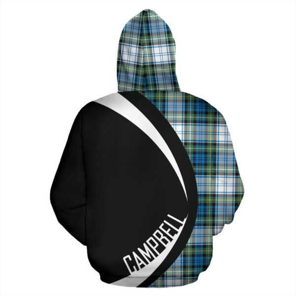 Campbell Dress Ancient Clan Hoodie, Scottish Tartan Campbell Dress Ancient Clans Hoodie Circle Style - Image 2