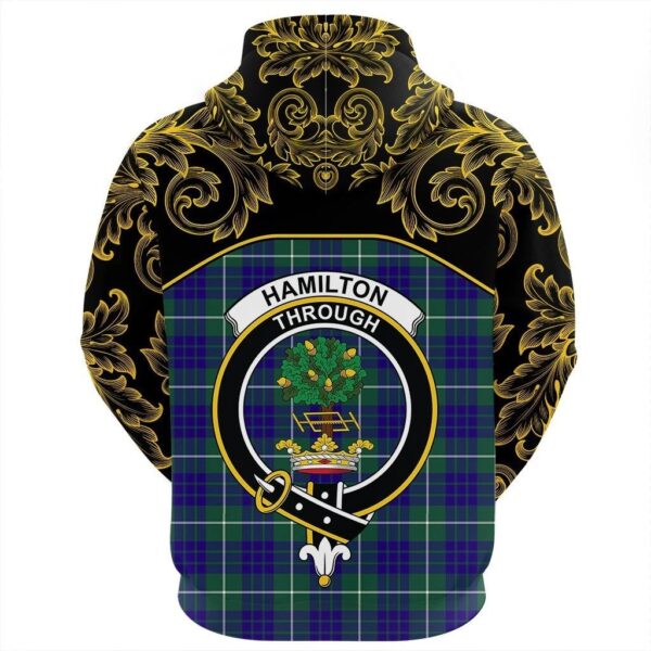 Hamilton Hunting Modern Clan Hoodie, Scottish Tartan Hamilton Hunting Modern Clans Hoodie Empire Style - Image 3