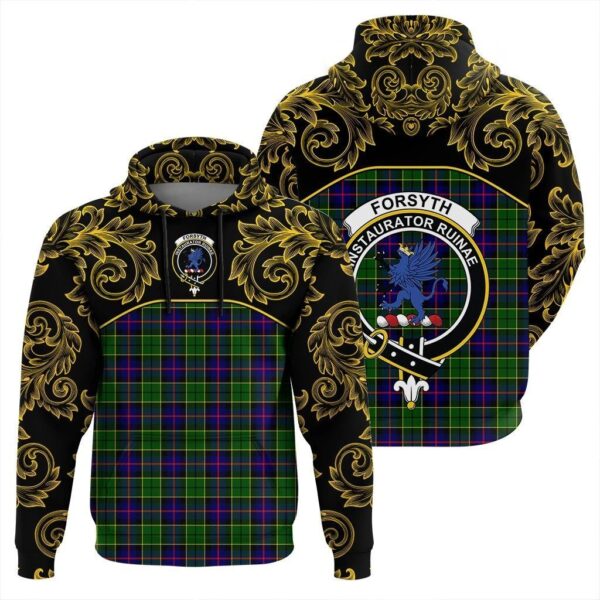 Forsyth Modern Clan Hoodie, Scottish Tartan Forsyth Modern Clans Hoodie Empire Style