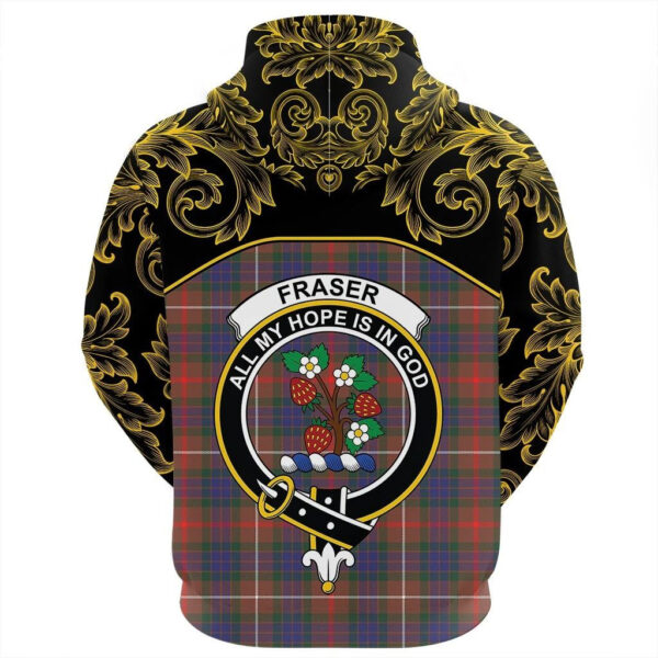 Fraser Hunting Modern Clan Hoodie, Scottish Tartan Fraser Hunting Modern Clans Hoodie Empire Style - Image 3