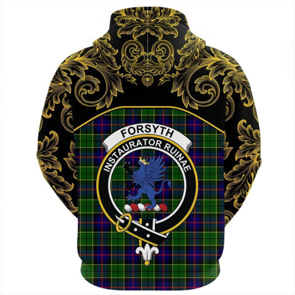 Forsyth Modern Clan Hoodie, Scottish Tartan Forsyth Modern Clans Hoodie Empire Style - Image 3