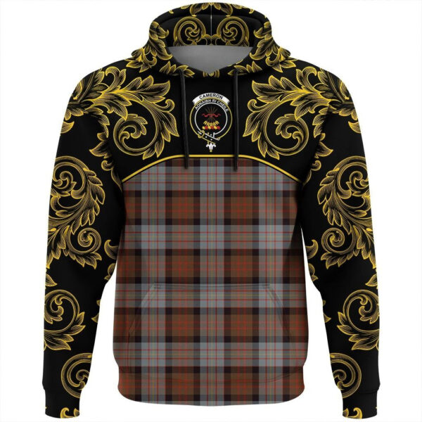 Cameron of Erracht Weathered Clan Hoodie, Scottish Tartan Cameron of Erracht Weathered Clans Hoodie Empire Style - Image 2