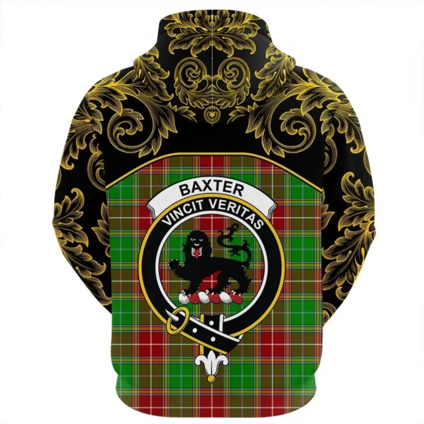 Baxter Modern Clan Hoodie, Scottish Tartan Baxter Modern Clans Hoodie Empire Style - Image 3