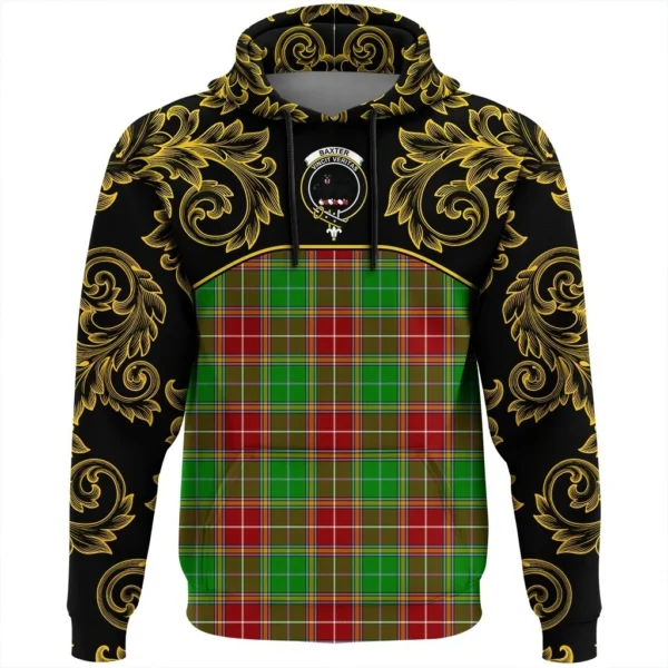 Baxter Modern Clan Hoodie, Scottish Tartan Baxter Modern Clans Hoodie Empire Style - Image 2