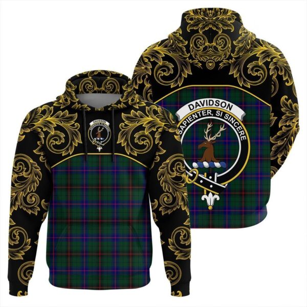 Davidson Modern Clan Hoodie, Scottish Tartan Davidson Modern Clans Hoodie Empire Style