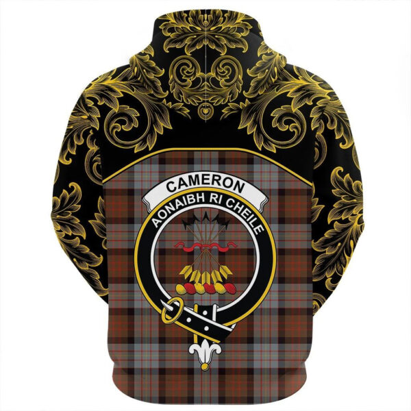 Cameron of Erracht Weathered Clan Hoodie, Scottish Tartan Cameron of Erracht Weathered Clans Hoodie Empire Style - Image 3