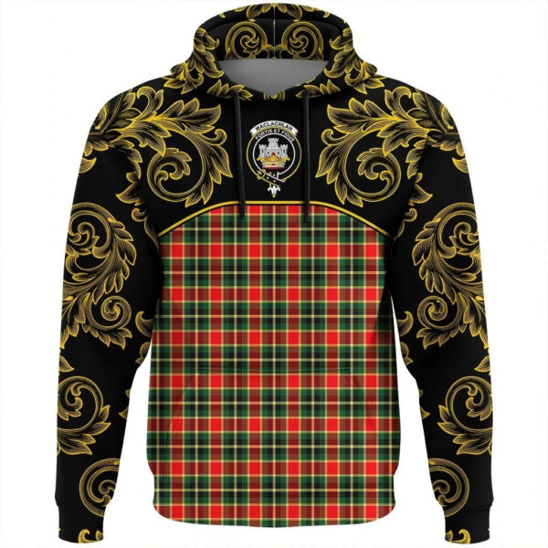 MacLachlan Hunting Modern Clan Hoodie, Scottish Tartan MacLachlan Hunting Modern Clans Hoodie Empire Style - Image 2