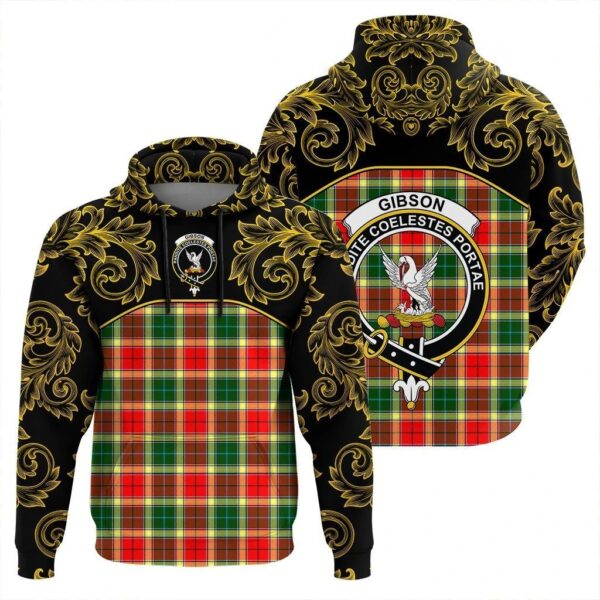 Gibbs Clan Hoodie, Scottish Tartan Gibbs Clans Hoodie Empire Style