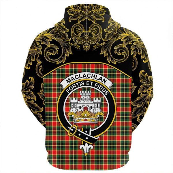 MacLachlan Hunting Modern Clan Hoodie, Scottish Tartan MacLachlan Hunting Modern Clans Hoodie Empire Style - Image 3