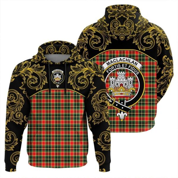 MacLachlan Hunting Modern Clan Hoodie, Scottish Tartan MacLachlan Hunting Modern Clans Hoodie Empire Style