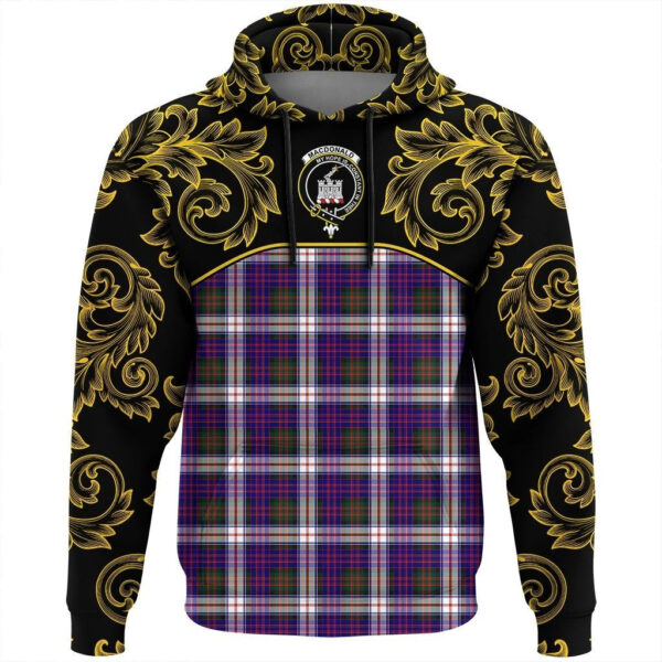 MacDonald Dress Modern Clan Hoodie, Scottish Tartan MacDonald Dress Modern Clans Hoodie Empire Style - Image 2