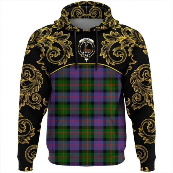 Blair Modern Clan Hoodie, Scottish Tartan Blair Modern Clans Hoodie Empire Style - Image 2