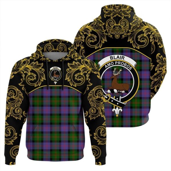 Blair Modern Clan Hoodie, Scottish Tartan Blair Modern Clans Hoodie Empire Style