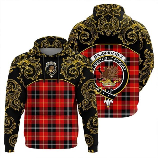 Marjoribanks Clan Hoodie, Scottish Tartan Marjoribanks Clans Hoodie Empire Style